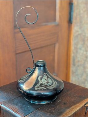 Etched Copper piece made in Turkey Antique Unique vintage